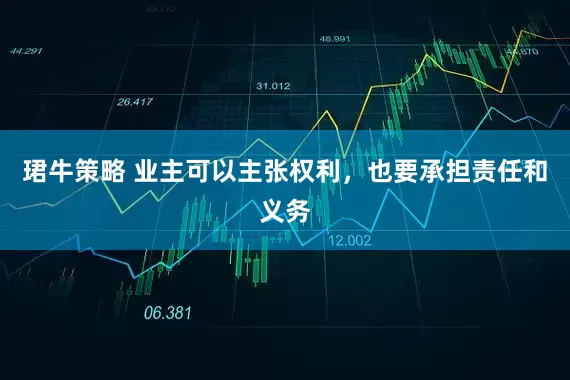 珺牛策略 业主可以主张权利，也要承担责任和义务